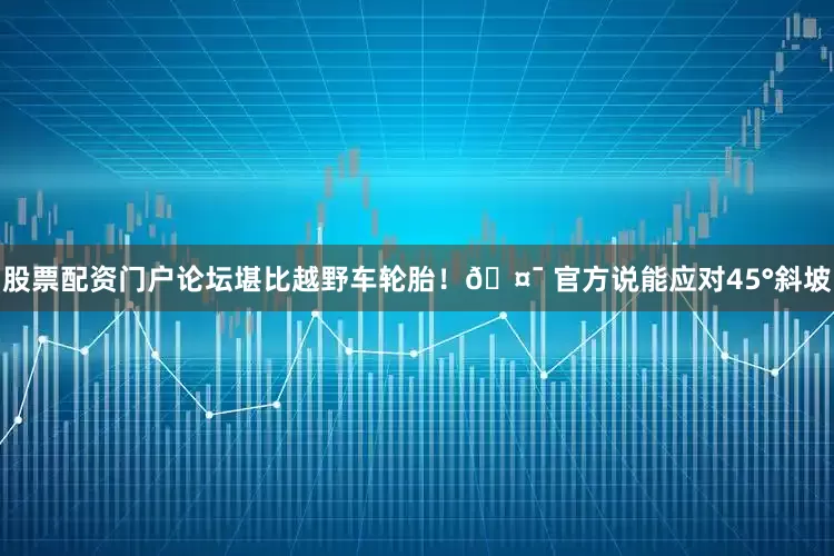 股票配资门户论坛堪比越野车轮胎！🤯 官方说能应对45°斜坡